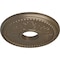 Ekena Millwork Tirana Ceiling Medallion (Fits Canopies up to 4 3/4"), 13 7/8"OD x 3 3/4"ID x 1 1/4"P, Warm Silver CM13TIWSS - alternate 2